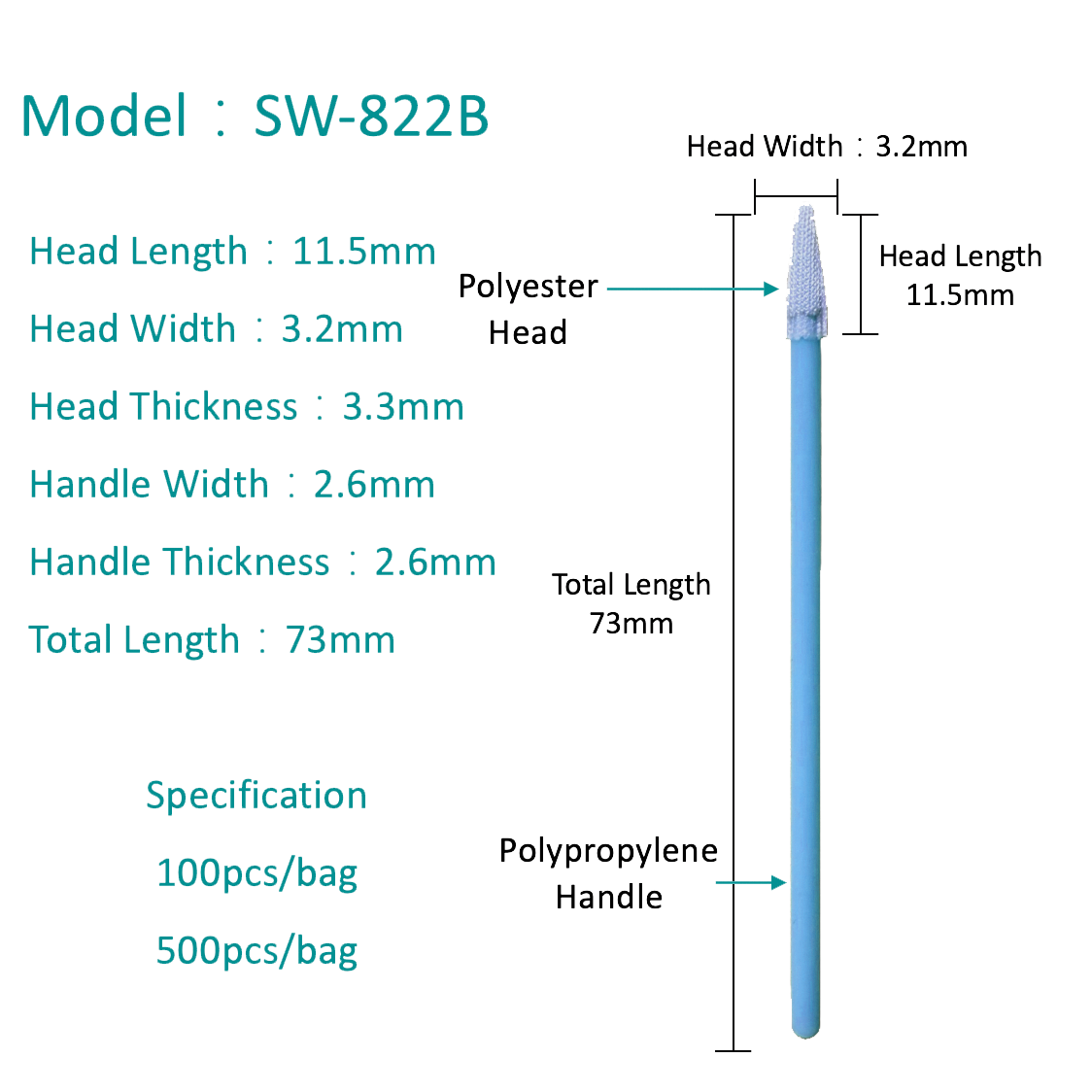 SW-822B tampon de poliester cu absorbție ridicată