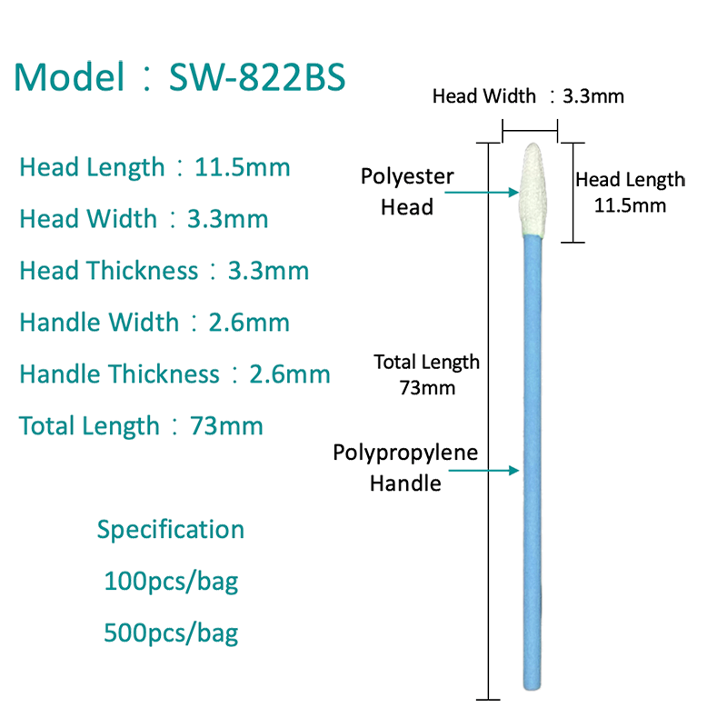 SW-822BS Sfat cu vârf de precizie, tampon de poliester