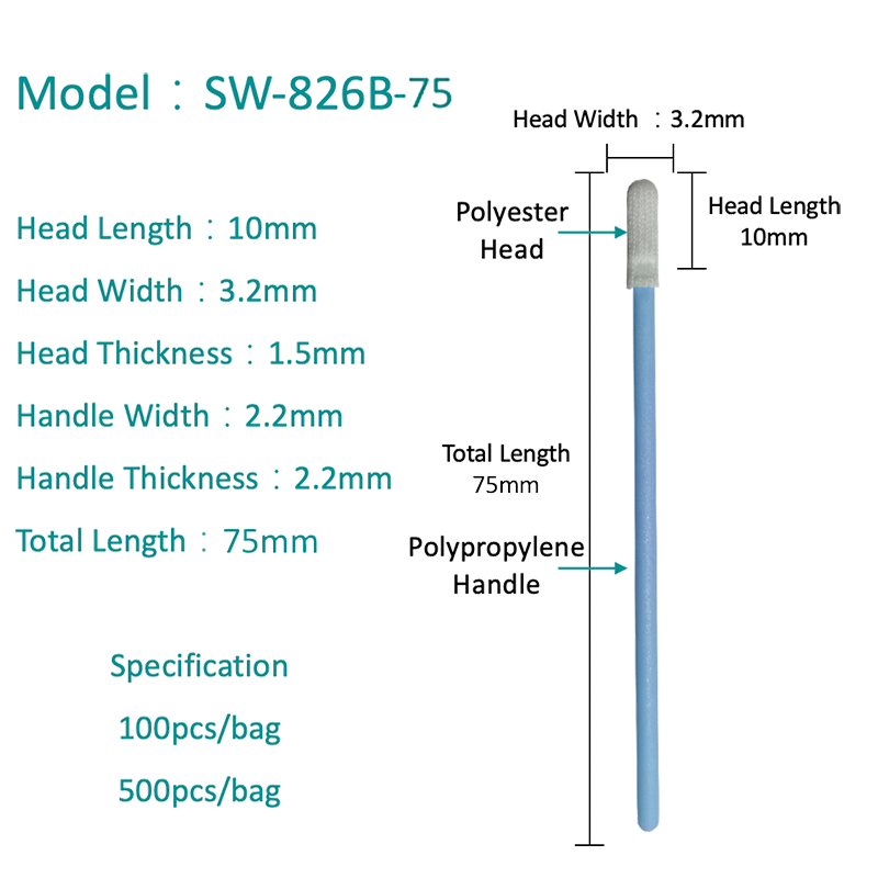 SW-826B-75 tampon de poliester rezistent la substanțe chimice