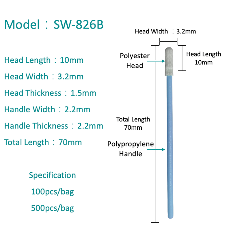 SW-826B Swab de poliester avansat
