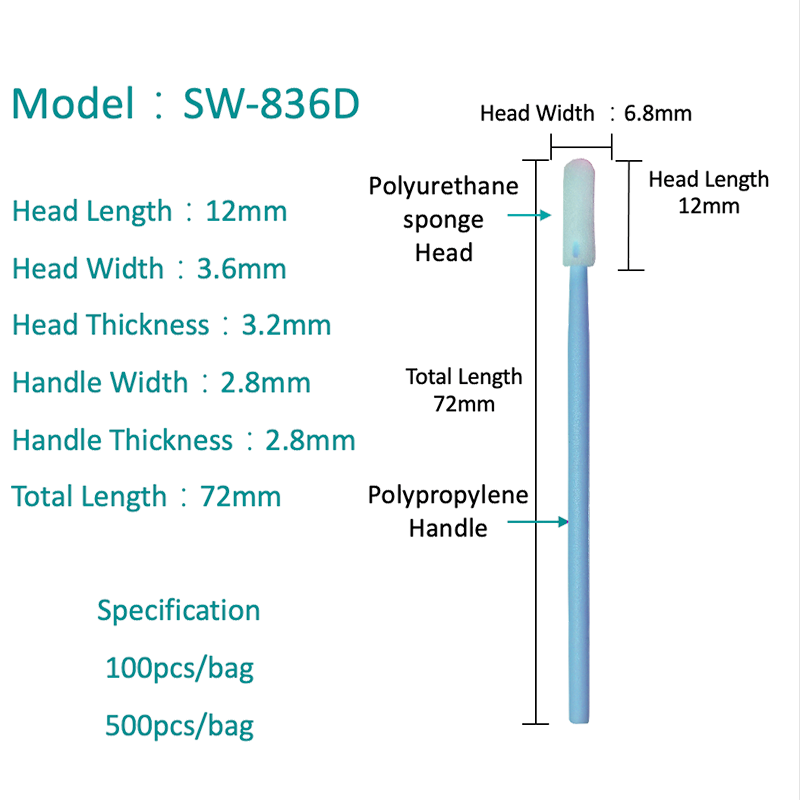 SW-836D Small Flex Flex Sfat Swab curat