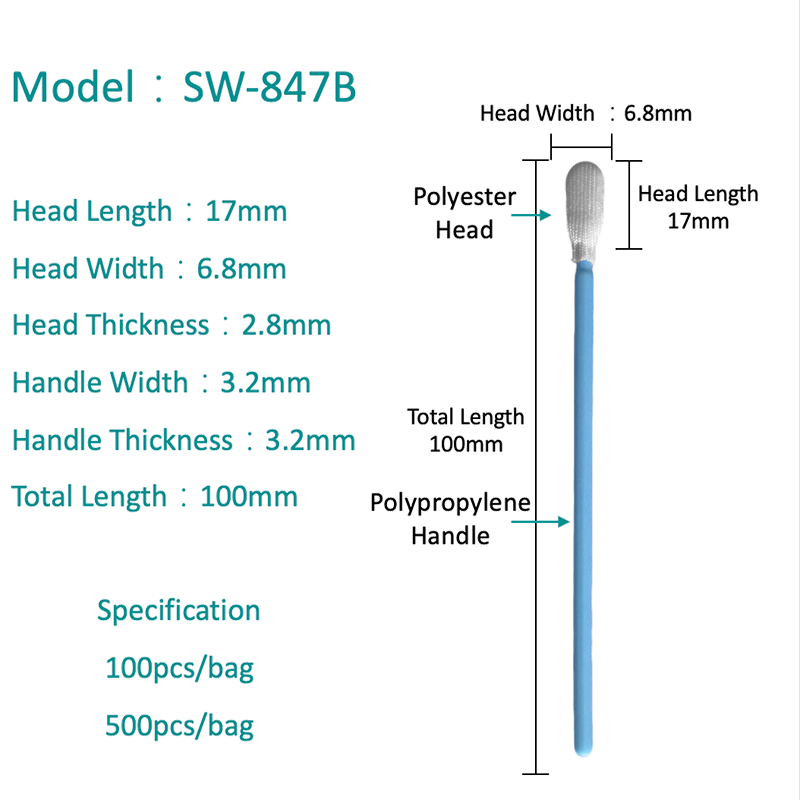 SW-847B Solvent tolerant industrial curat tampon de poliester